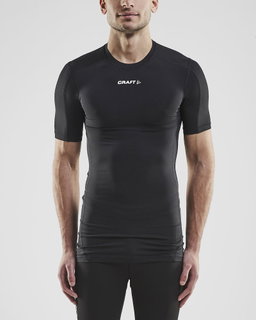 Craft Kompressions-Tshirt (enganliegend) Pro Control Unterwäsche schwarz Herren